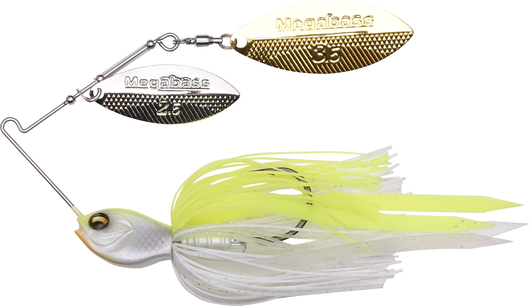Leurre Spinnerbait Megabass SV-3 Double Willow - 14g - Pour Pêche Du Brochet Et Du Sandre