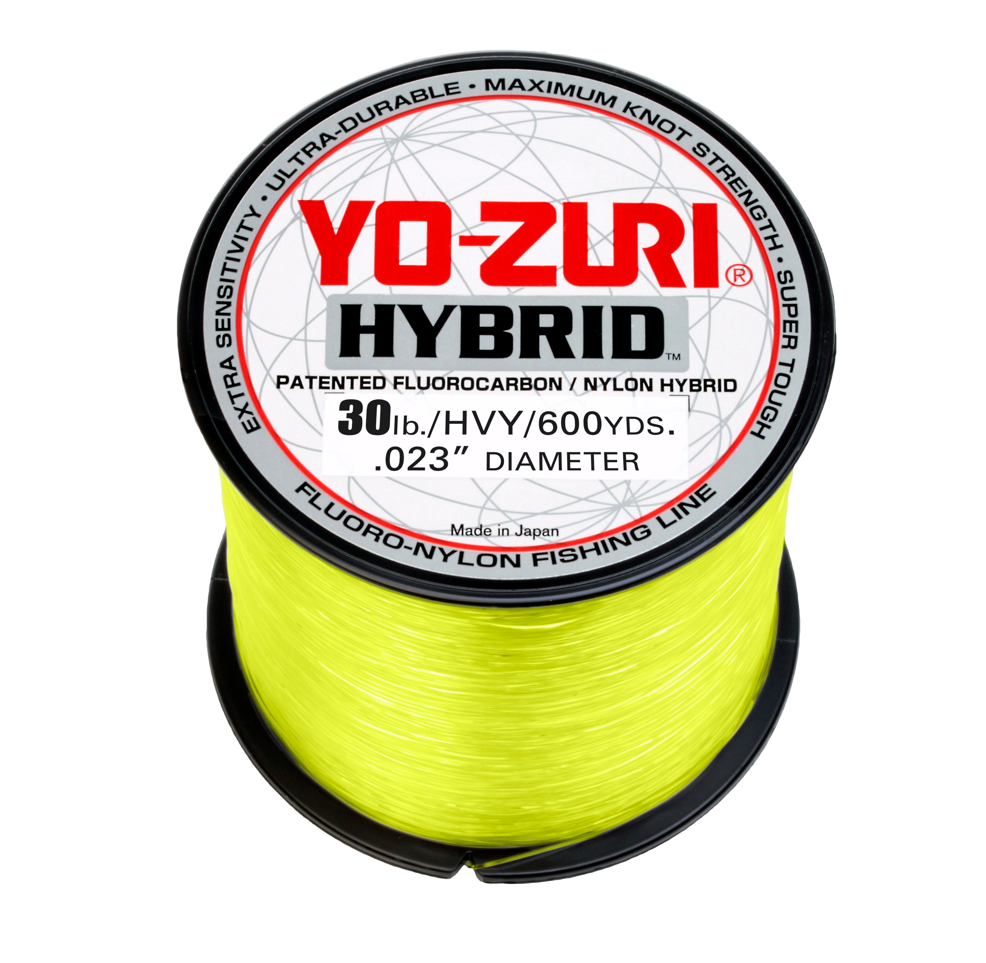 Yo-Zuri Hi Vis Hybrid 6HB600YL 6lb Hi Vis Yellow 600yds