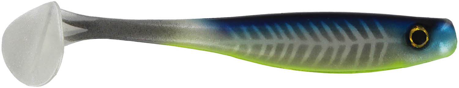  Big Bite Baits 35SWTM-23 3.5 Suicide Shad Green Pumpkin/Pearl  Belly/Chart Tail : Sports & Outdoors