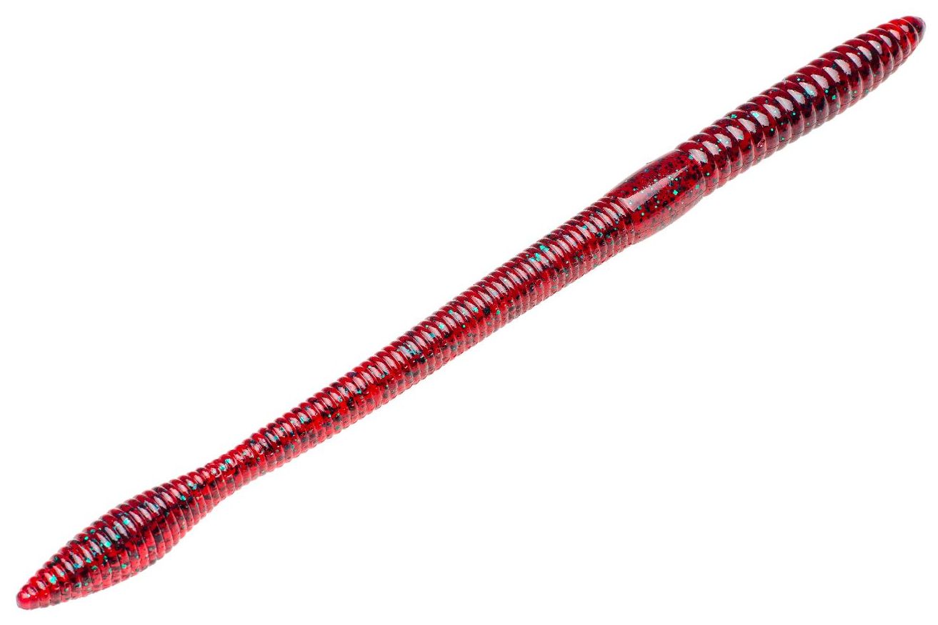 Strike King Bull Worm - 10in Red Bug