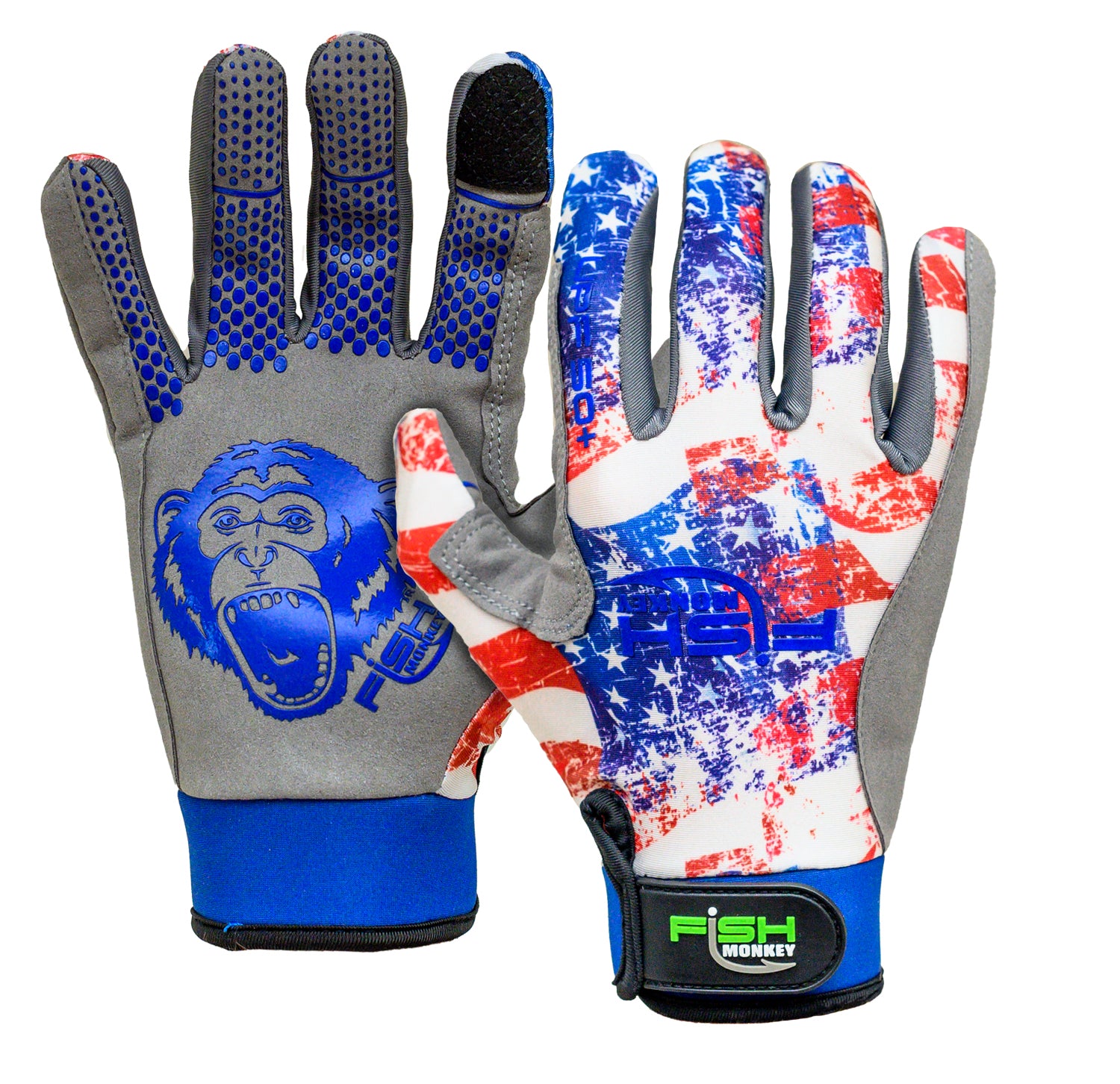 fish monkey handschuhe Fish Monkey Free Style Custom Fit Gloves - Americana