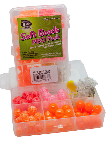 BnR Tackle SBCLSA Soft Beads Pro Packs, Clack/Sandy Pack