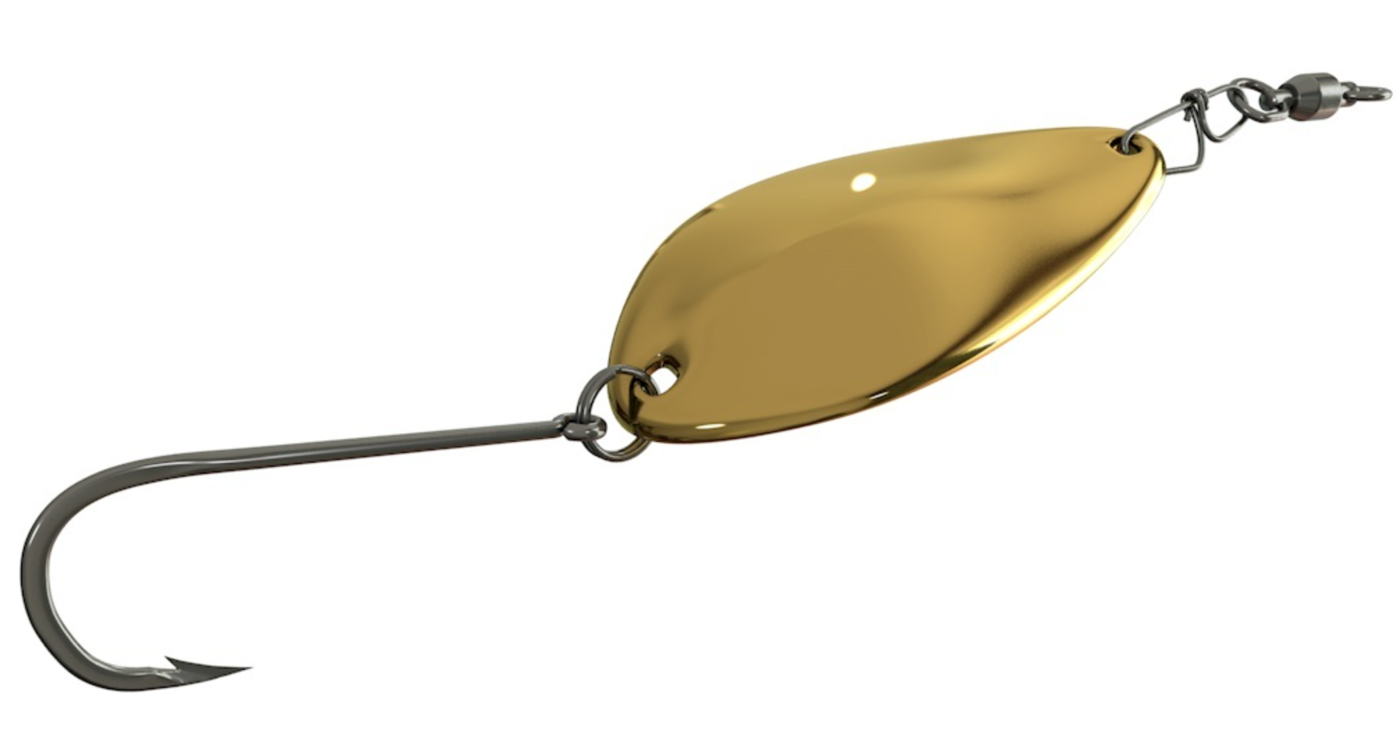 P-Line Pro Steel Spoon Silver/Blue / 2/3 oz