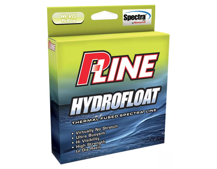 floating braided fishing line P-Line Hydrofloat Hi-Vis Line 15 lb