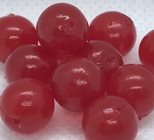 BnR Tackle 12mm Soft Beads 10 Pack Roe Be Dark
