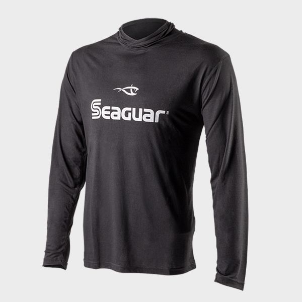 Seaguar Long Sleeve Hooded Logo T-Shirt Black / 2XL