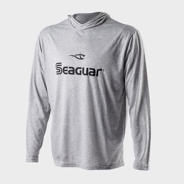 Seaguar Long Sleeve Hooded Logo T-Shirt Gray / Medium