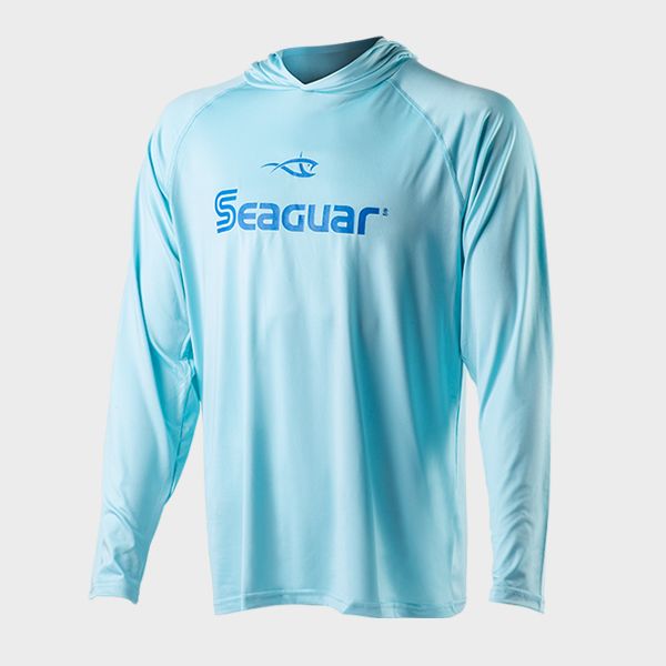 Seaguar UV Long Sleeve Hooded Performance Sun Shirt Sea Foam Green / XL