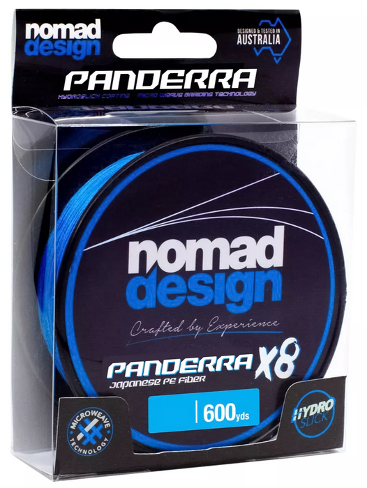 Nomad Panderra 8X Braid- Cyan Blue- 40lb- 300yd