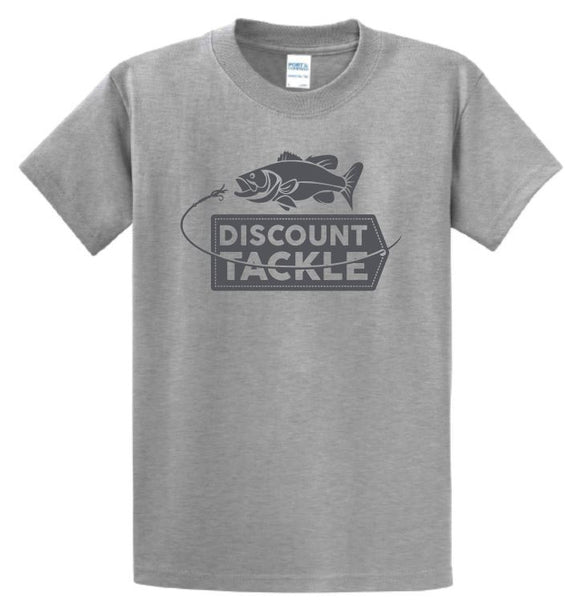 Discount Tackle Logo T-Shirt Heather Gray / Extra Large