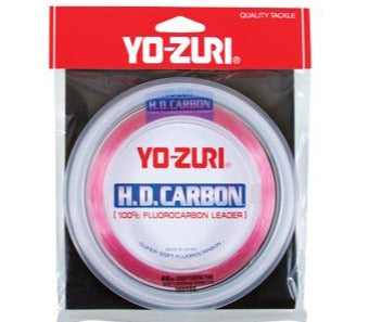 Yo-Zuri HD Disappearing Pink Fluorocarbon Leader 100yd - 30lb