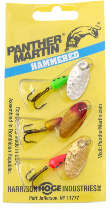 Panther Martin Hammered 3 Pack Spinner Kit