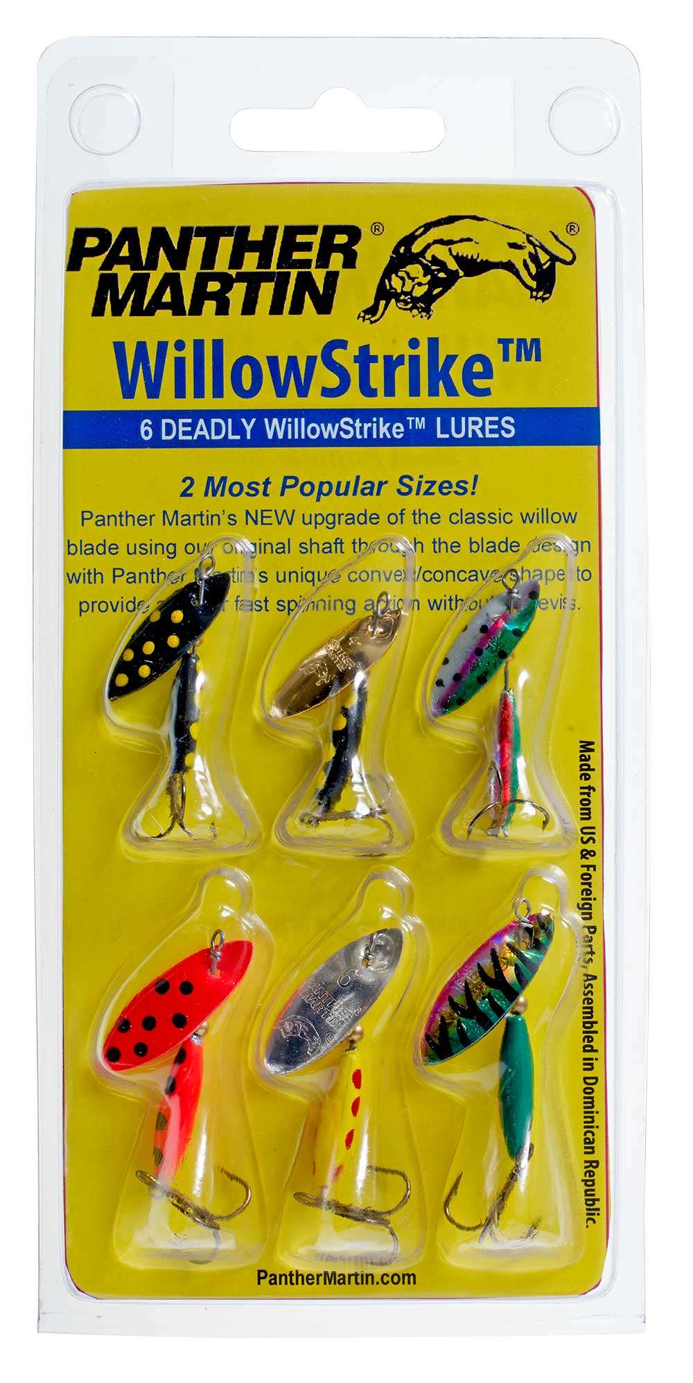Panther Martin WillowStrike 6 Pack Spinner Kit — Discount Tackle