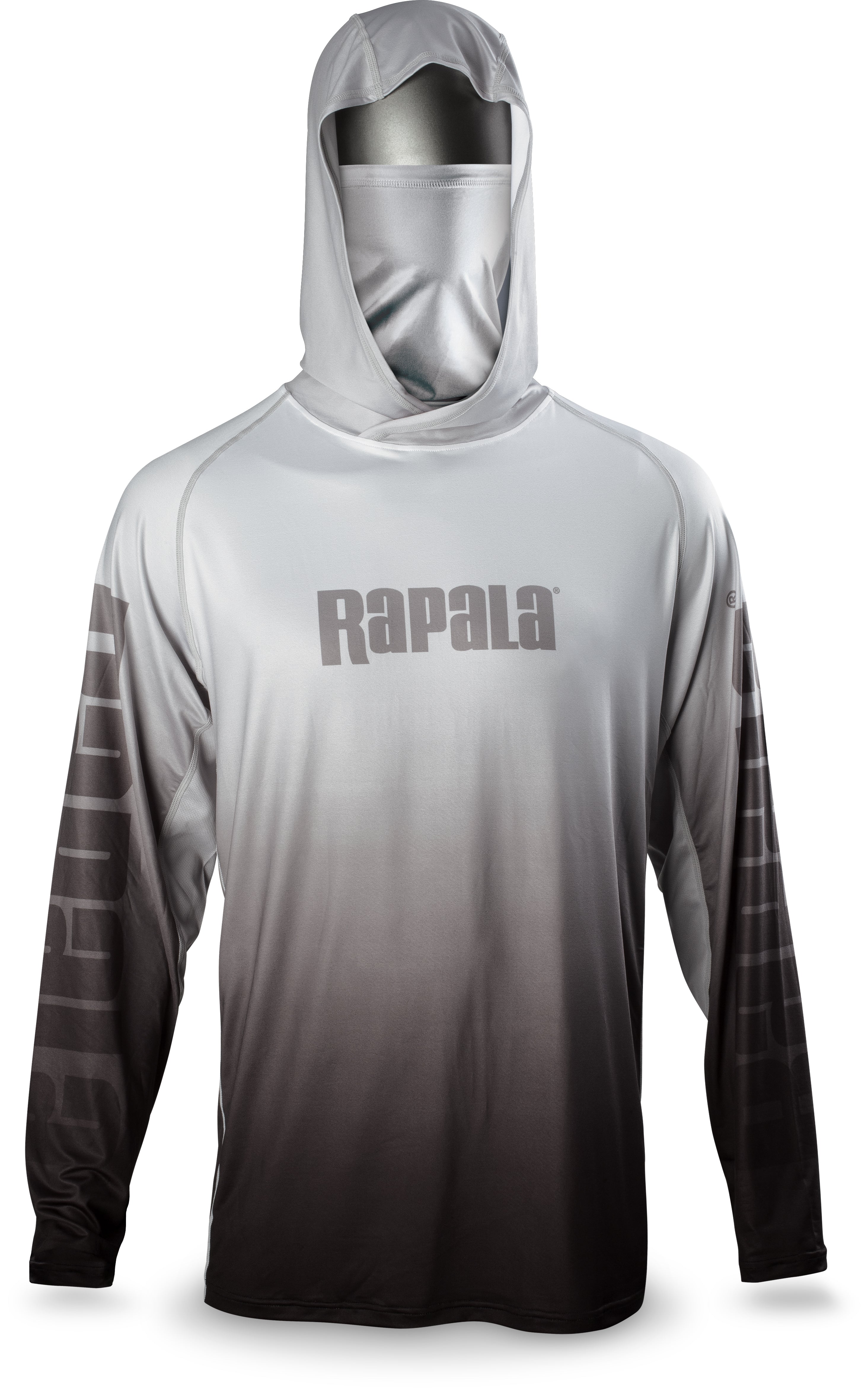 Rapala Performance Hood with Neck Gaiter Grey Black 3XL RPHNG233XL
