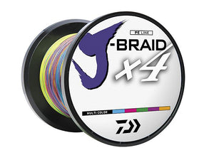 Daiwa J-Braid x4 Braided Line 550 Yards Multi-Color — Discount Tackle