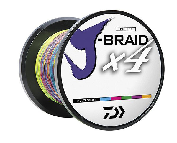 Daiwa J-Braid X4 Filler Spool 80lb Multi-Color 300 yds