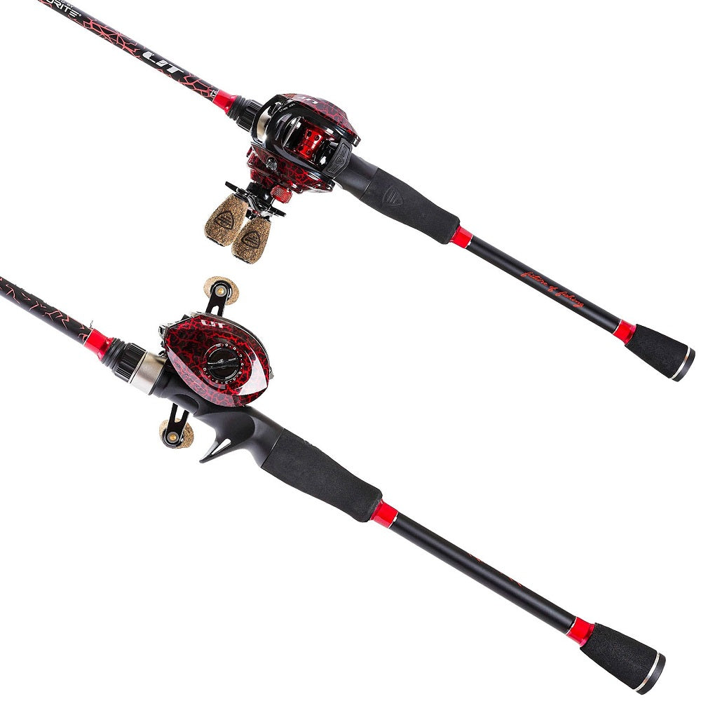 Cheap Fishing Rod Reel Combo 24 Ton Carbon 4 Piece Casting Rod and