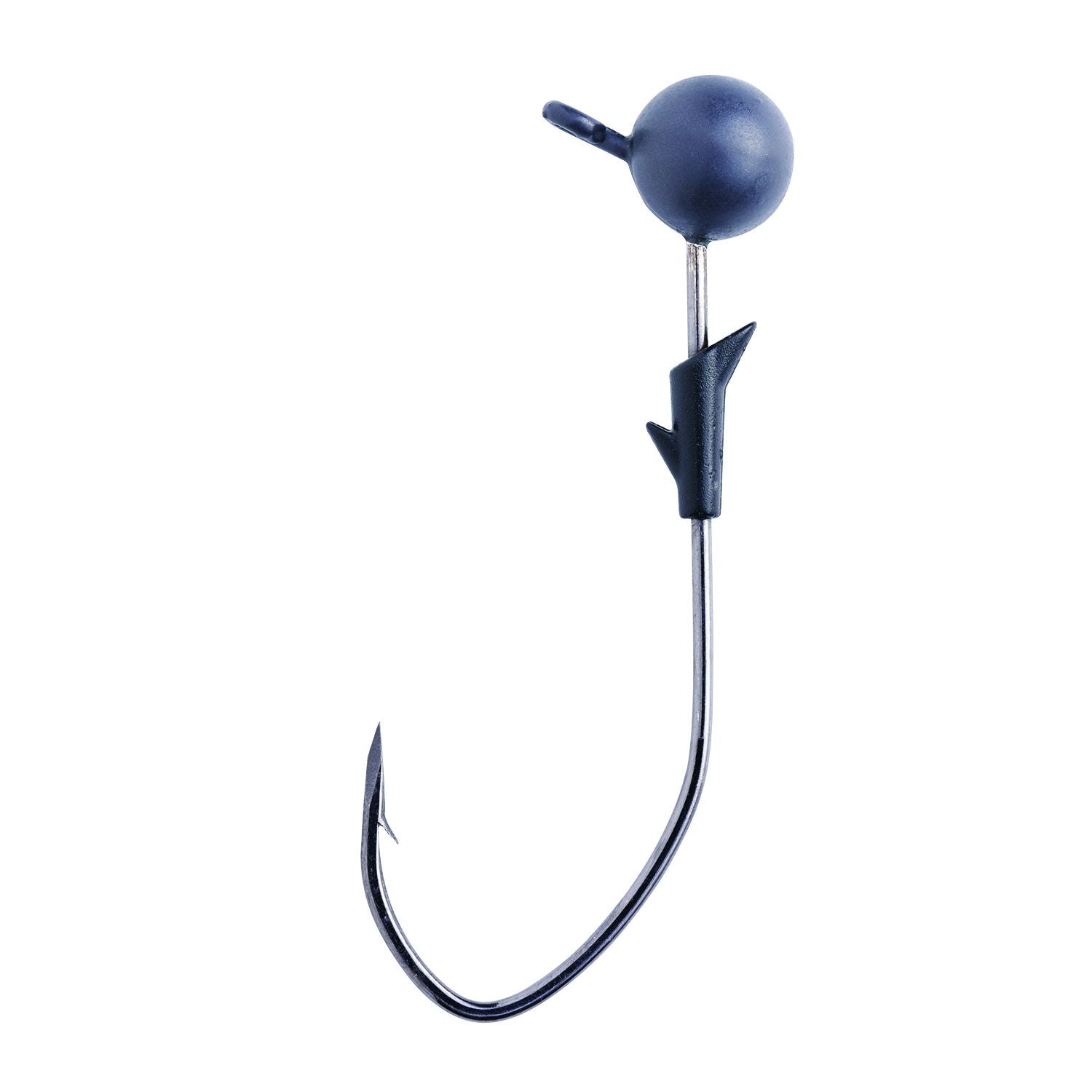 Eagle Claw Trokar Prov Bend Ball Head Jig 1/4 oz, Black Chrome Hook, Tungsten, per 2