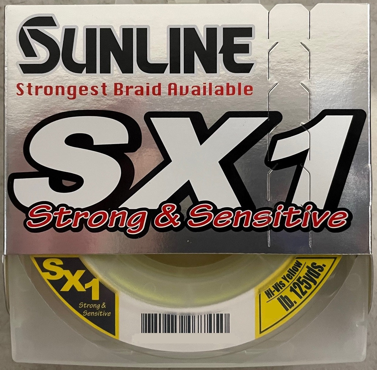 Sunline SX1 Braid - Hi-Vis Yellow 125 Yard / 16lb.