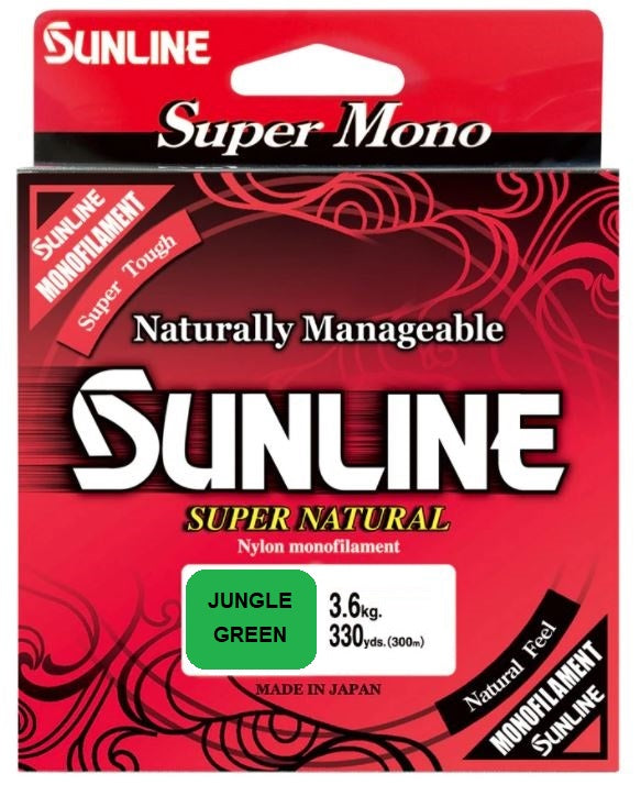 Sunline Super Natural Jungle Green Monofilament 330yd / 20lb