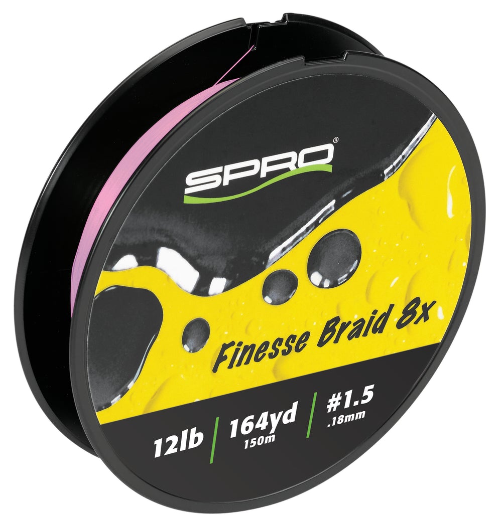 Spro Finesse Braid 8x Flash Pink 164 Yards 12 Pound