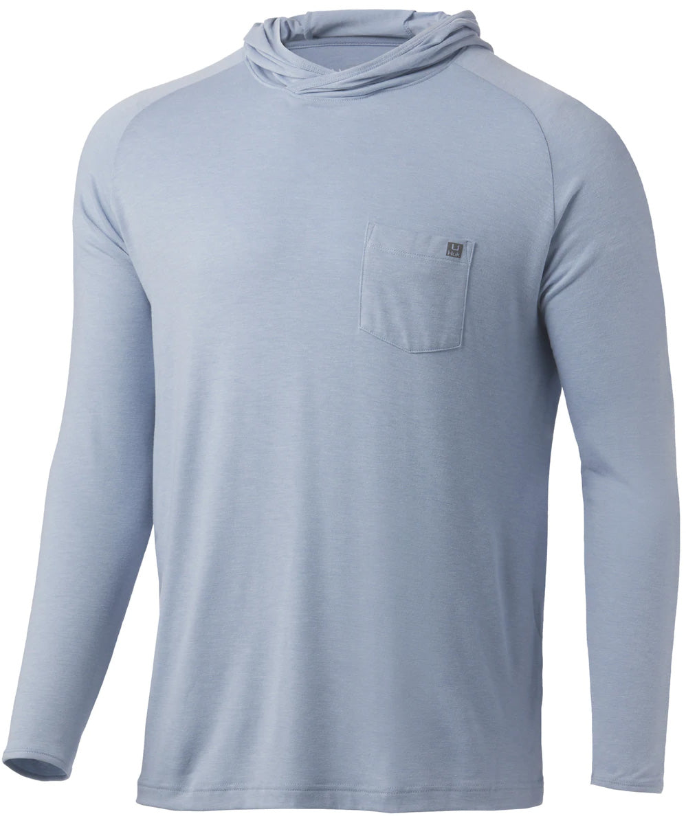 HUK Men's Waypoint Hoodie – Performance Fishing Shirt With UPF 50+ Sun Protection