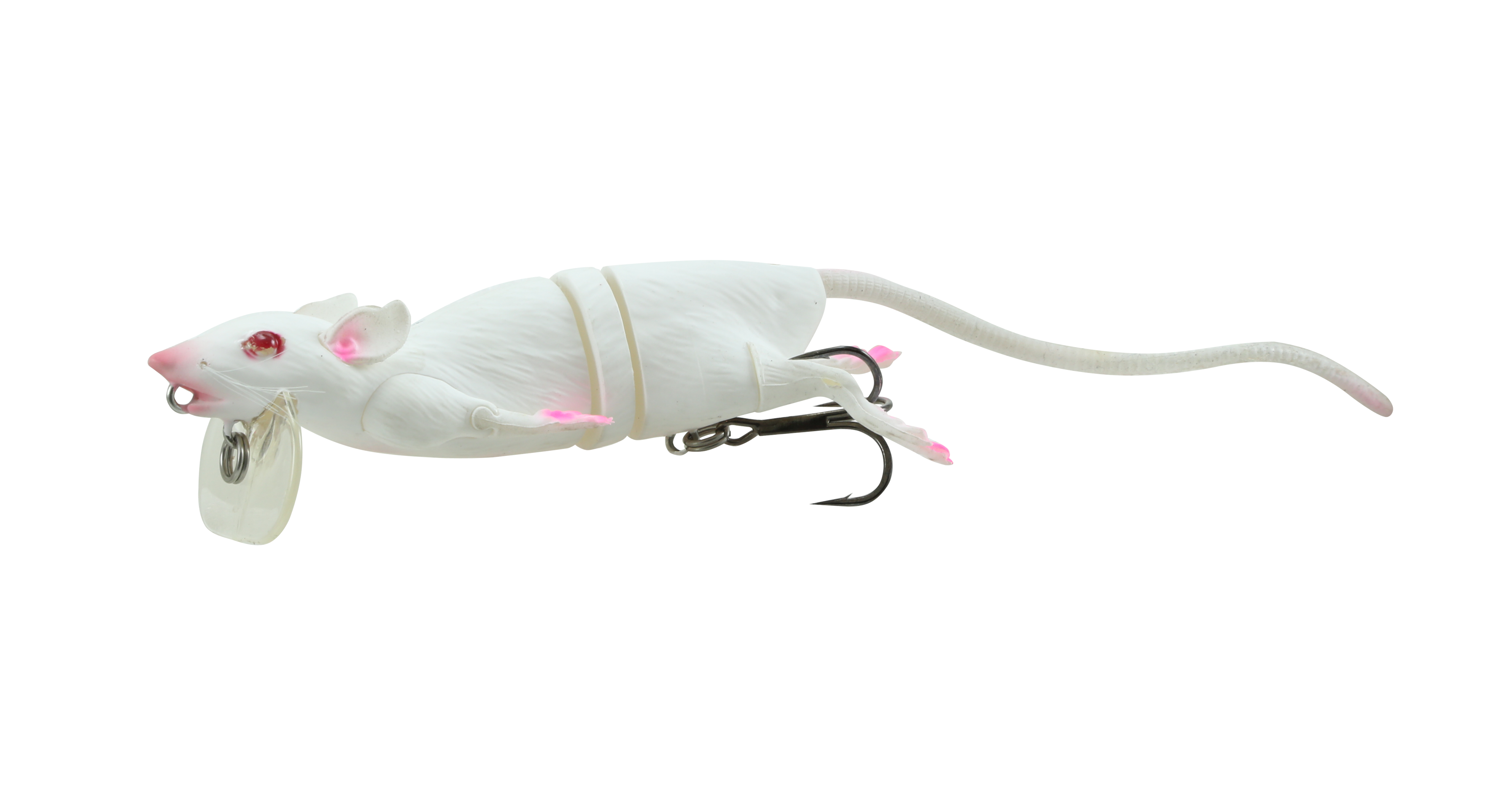 Fishing Lures Swimbaits Topwater Rat Fishing Lure Mouse Simulation Bait  Thunder Frog Bionic White 