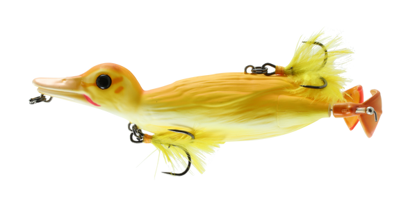 Yellow Duck Shaped Topwater Fishing Lure