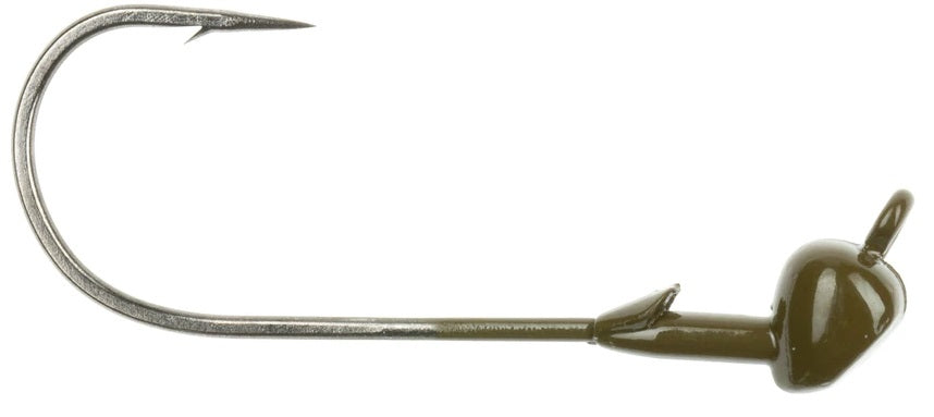 dickes spot shakey head fishing leaded hooks Freedom Tackle Shakey Jig Heads 1/8 oz / Green Pumpkin