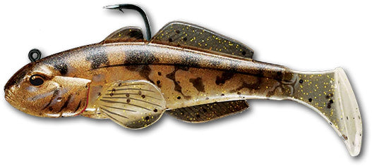 LIVETARGET Goby Paddle Tail Swimbait 3 pack