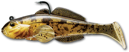 LiveTarget Goby Paddle Tail Natural / Gold