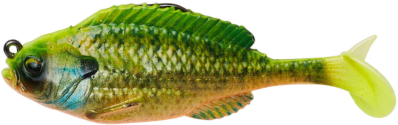 bluegill shaped fishing lures Fin-SANITY Lineup Tackling The Water but across the board Storm WildEye Live Bluegill