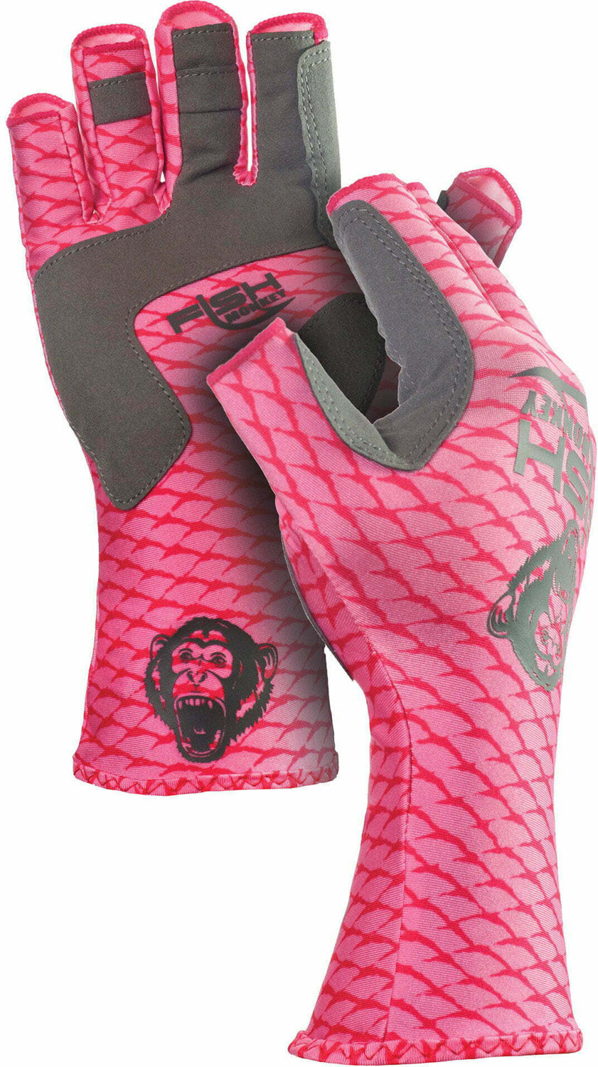 Fish Monkey UPF 50+ No Fray When Cut Fingers. Superior Non Slip Grip,  Special Wiring Pads on The Thumb/Index Fingers and Side of The Gloves for  Men