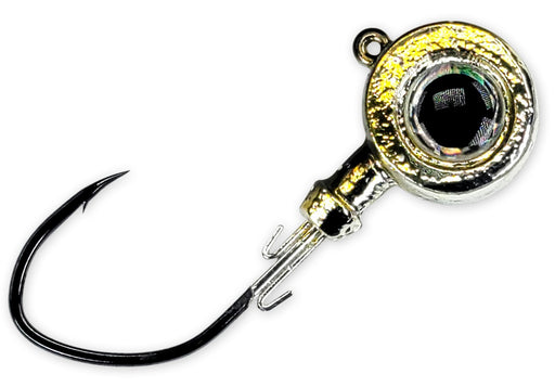 Gamakatsu MaxEye Jig Pill Head - Chrome Perch Sparkle
