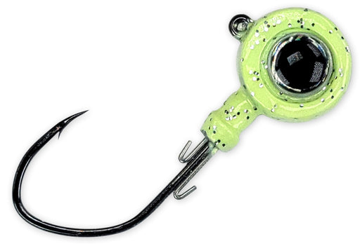 Gamakatsu MaxEye Jig Pill Head - Glow Silver Sparkle
