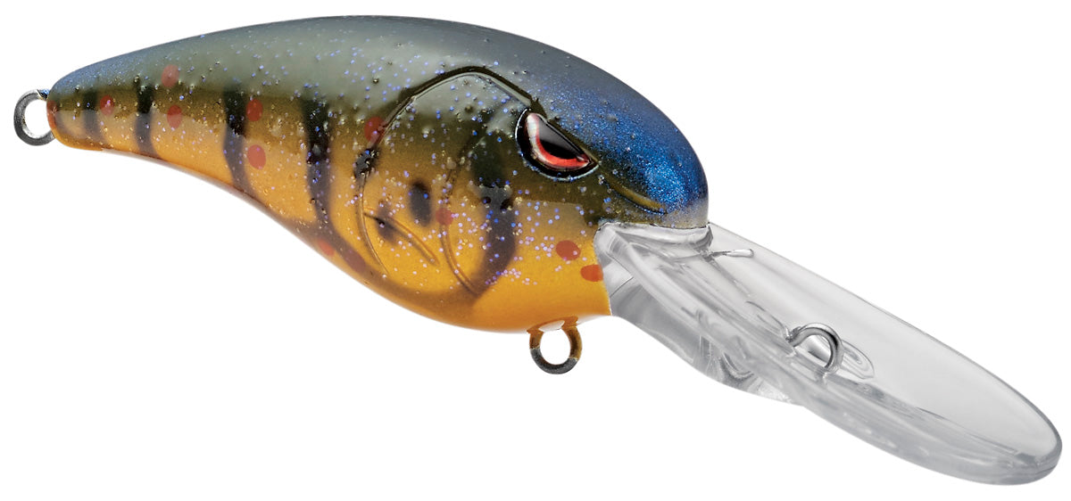 crankbait fishing reel SPRO RkCrawler 55 leading Gamakatsu Round Bend Treble Hooks which aid in optimizing hook Hanna's New 300-Sized Cranking Reel