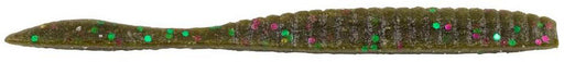 Berkley PowerBait MaxScent Flat Worm - 4.25 Inch - Green Pumpkin Party