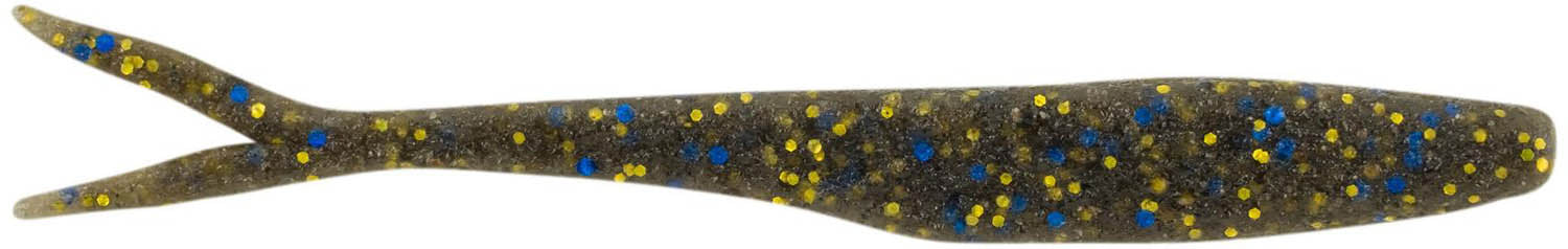 Berkley PowerBait MaxScent Flatnose Minnow Smoke Black Blue Gold / 4