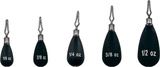 銅滴 約5.6kg #2 Departure Outdoors Tungsten Tear Drop - Drop Shot Weights - 5 Pack