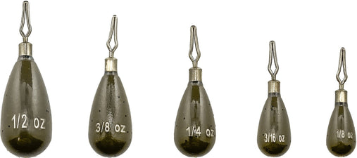 Oz Fishing Weights Departure Outdoors Tungsten Tear Drop Drop Shot