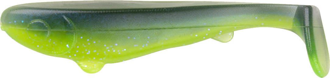 YUM/ Scottsboro Swimbaits 4 inch / Electric Blue Chartreuse