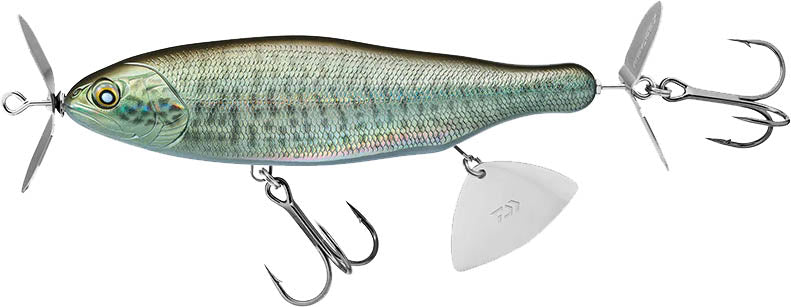 daiwa fishing lure blanks Saltiga Cuddler dog topwater lure with great action Daiwa Prorex Bessie 170 Propbait