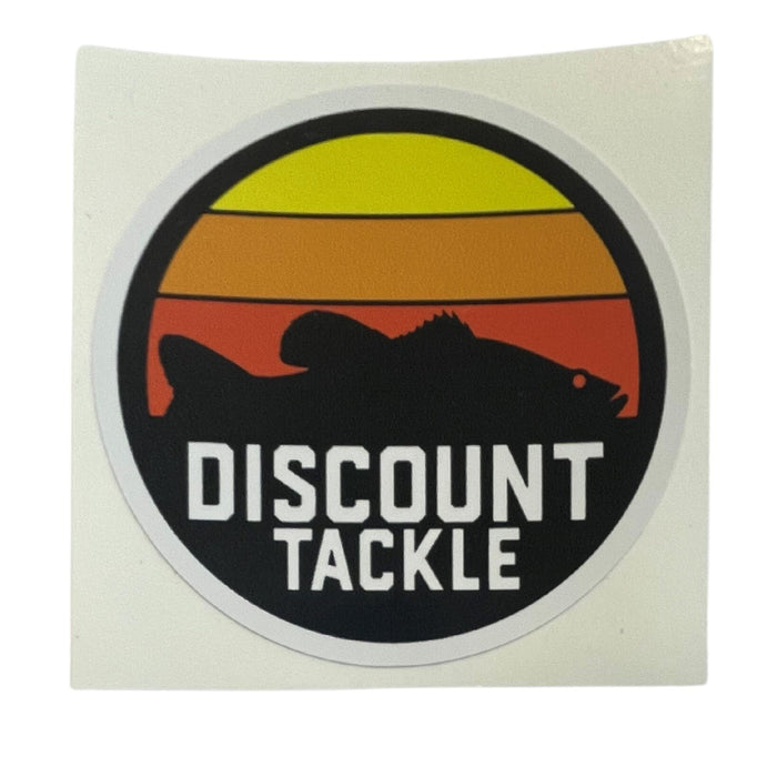 Discount Tackle Sunset Sticker Discount Tackle Sunset Bass Sticker