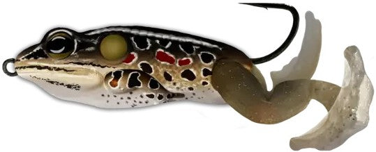 eager frog fishing lure LIVETARGET Ultimate Frog Stride Bait Green/Yellow / 2"