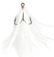 Dressed Treble Hook/White, Chart. Feathers 2 : : Sports
