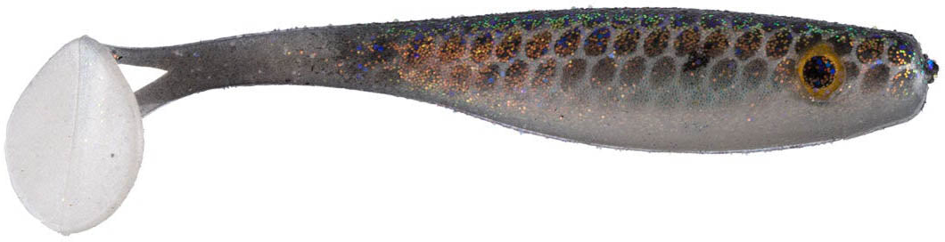 BIG BITE BAITS Suicide SHAD Swimbait - 5" Size, 4-Pack, Purple Dawn Color