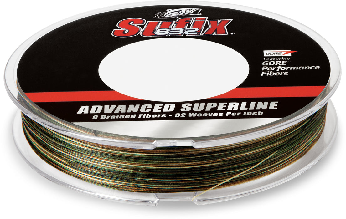 Sufix 832 Braid Camo Green Braided Line 6 pound 300 yards Fishing Line —  Discount Tackle