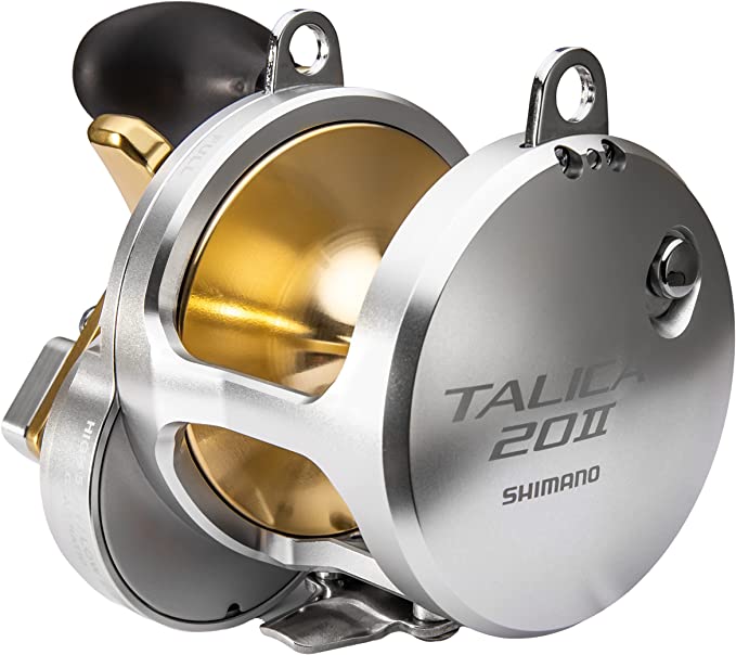 Shimano Talica 2-Speed Mono Lever Drag Cam Conventional Reels — Discount  Tackle