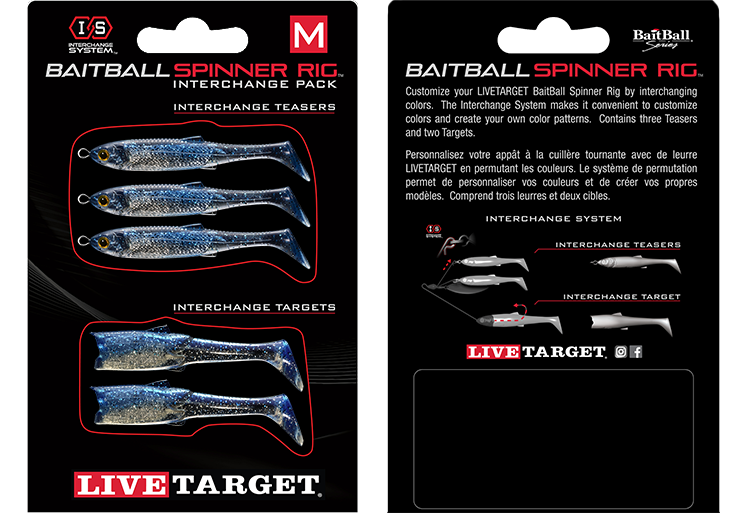 LIVETARGET BaitBall SR Interchange Pack Umbrella Rig Parts