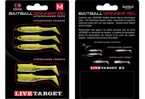 LiveTarget BaitBall Spinner Rig 4/0 Hook 1/2 Oz Lime Chartreuse/Gold  MNSR14MD856 - La Paz County Sheriff's Office Dedicated to Service